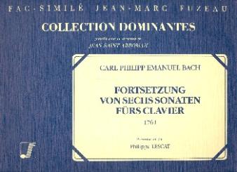 Bach, Carl Philipp Emanuel: 6 Sonaten Band 2 Wq51 für Klavier, Faksimile 