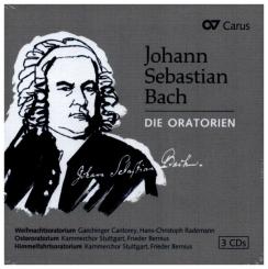 Bach, Johann Sebastian: Bach: Die Oratorien Himmelfahrtsoratorium, Osteroratorium, Weihnachtsoratorium, 3 CD's 