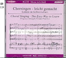 Bach, Johann Sebastian: Messe h-Moll BWV232 2 CDs Chorstimme Alt und Chorstimmen, ohne Alt 