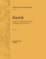 Bartók, Béla: Musik für Saiteninstrumente, Schlagzeug und Celesta BB114, Pauken/Schlagzeug (4 Stimmen) 