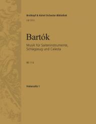 Bartók, Béla: Musik für Saiteninstrumente, Schlagzeug und Celesta BB114, Violoncello 1 