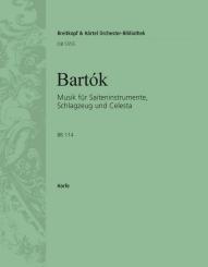 Bartók, Béla: Musik für Saiteninstrumente, Schlagzeug und Celesta BB114, Harfe 