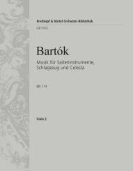 Bartók, Béla: Musik für Saiteninstrumente, Schlagzeug und Celesta BB114, Viola 2 
