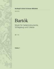 Bartók, Béla: Musik für Saiteninstrumente, Schlagzeug und Celesta BB114, Violine 1 