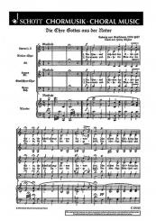 Beethoven, Ludwig van: Die Ehre Gottes aus der Natur C-Dur op.48,4 Chor und Klavier (Instrumente ad lib), Partitur 