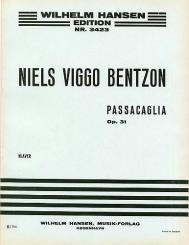 Bentzon, Niels Viggo: Passacaglia op.31 für Klavier  