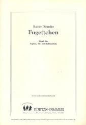 Dimmler, Rainer: Fugettchen für 3 Blockflöten (SAB) Partitur und Stimmen 