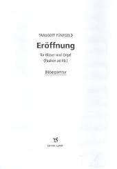Fünfgeld, Traugott: Eröffnung für Bläser und Orgel (Pauken ad lib.), Bläserpartitur 