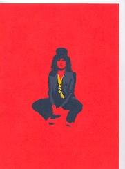 Greeting Card Pop Art Marc Bolan with envelope 
