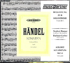 Händel, Georg Friedrich: Violinsonaten Band 1 CD mit der Begleitung zur Solo-Violine 