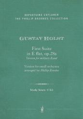 Holst, Gustav: Suite Es-Dur Nr.1 op.28 Fassungen für Militärorchester und für Kammerorchester, Studienpartitur 