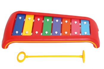 Kinder-Glockenspiel C-Dur mit 1 Kunststoffschlägel  