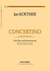 Koetsier, Jan: Concertino op.77 für Tuba und Streichorchester für Tuba und Klavier 