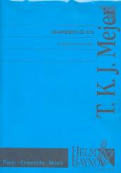 Mejer, T.K.J.: Aguardienta de vita für Klavier zu 8 Händen Partitur und Stimmen 
