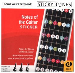 Notes of the guitar Sticker wiederablösbare Gitarrenaufkleber 