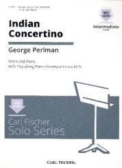 Perlman, George: Indian Concertino (+mp3-audio) for violin and piano 