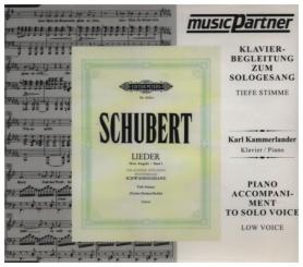 Schubert, Franz: Schwanengesang D957 tief CD - Klavierbegleitung 