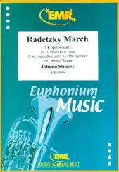 Strauß, Johann (Vater): Radetzky March for 4 euphoniums (piano, guitar, bass guitar and percussion ad lib), score and parts 