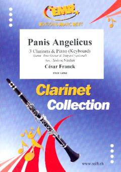 Franck, César: Panis angelicus . for 3 clarinets and piano (keyboard) (rhythm group ad lib), score and parts 