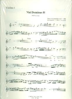 Rosenmüller, Johann: Nisi Dominus g-Moll Nr.2 RWV.E126 für Alt, Tenor, Bass, 2 Violinen, Fagott und Bc, Stimmensatz (Streicher 3-3-0-3) 